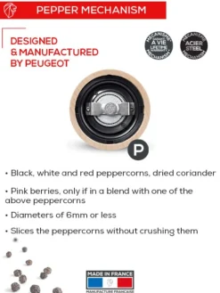 Peugeot Paris Pepper Mill U'Select 12 cm, Chocolate