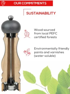 Peugeot Paris Pepper Mill U'Select 12 cm, Chocolate