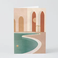 ‘Pool With Arches’ Art Card