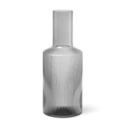 Ripple Small Carafe Set, Smoked Grey