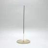Round Flat Matte Brass Incense Holder