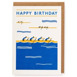 Rowers Birthday Greeting Card