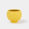 Self-Watering Ceramic Planter, Canary Yellow