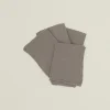 Simple Linen Napkins, Dark Grey