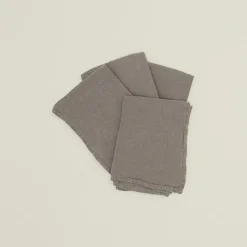 Simple Linen Napkins, Dark Grey