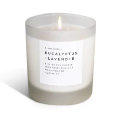Slow North 'Eucalyptus + Lavender' Scented Candle, Three Sizes
