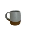 Slow Studio Ceramic Mug, Blue-Grey Speckle/Brown
