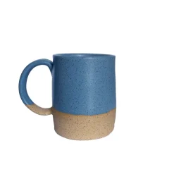 Slow Studio Ceramic Mug, Blue-Grey Speckled/Sandstone