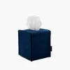Small Merino Wool Felt Tissue Box Cover, Marine