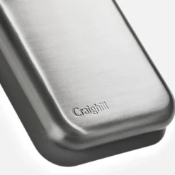 Summit Card Case, Brushed Stainless Steel