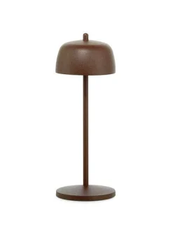 Theta Cordless Table Lamp, Rust