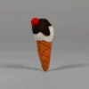 Wool Ice Cream Cone Cat Toy