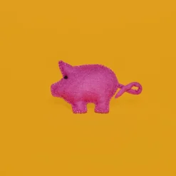 Wool Pig Cat Toy