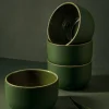 Youlha Stoneware Dinner Bowl, Green